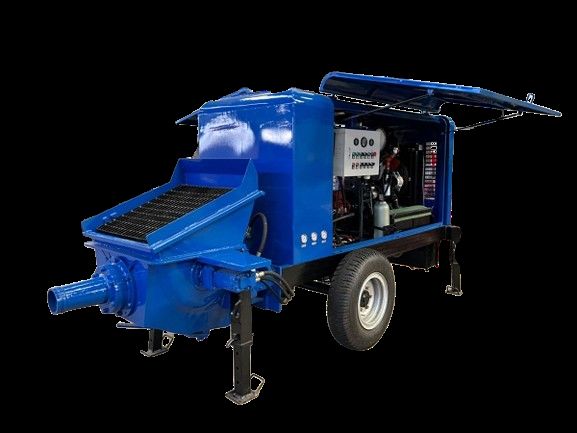 Removable Trailer Concrete Pump for Long Distance Concrete Conveying In Large Scale Engineering Projects