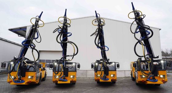 Machine robot de béton projeté par voie humide efficace, fiable et perfectionnée pour les projets de tunnels et de talus